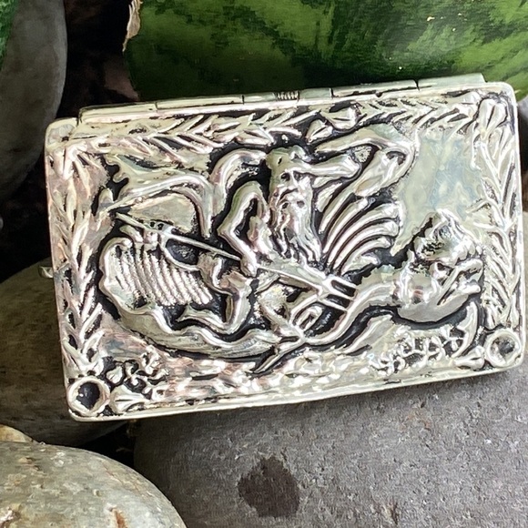 Lyn Gaylord Sterling silver Vintage belt buckle - Picture 1 of 13